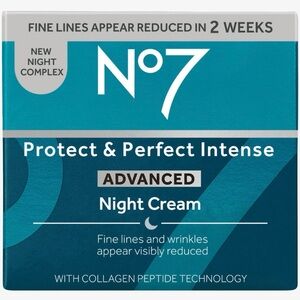 NWT No7 Protect & Perfect Intense Advanced Night Cream 1.59 fl oz